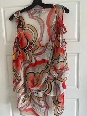 Worthington Coral Multi-Color Layered Sleeveless Camisole